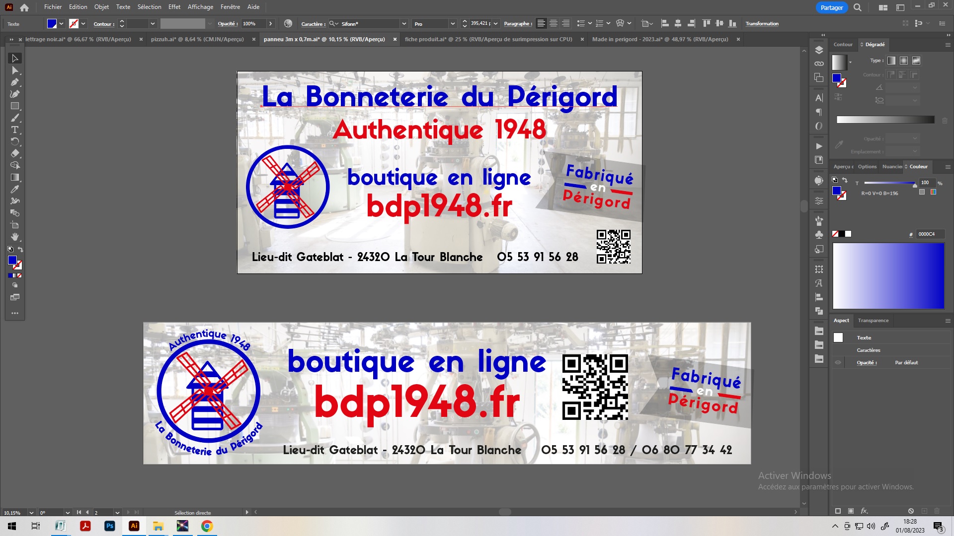 Graphisme avec Ribérac Imprimerie